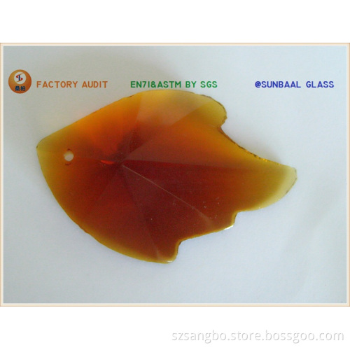 Crystal Leaf Pendant (S069)